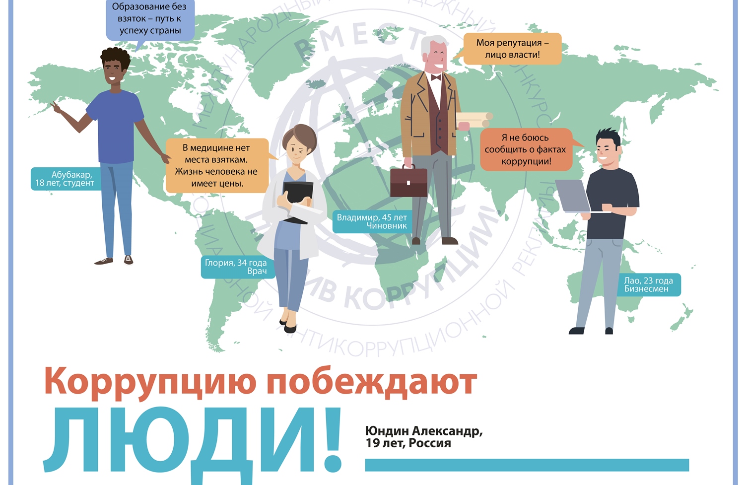 Объявлены победители российского национального этапа Международного конкурса "Вместе против коррупции!" Объявлены победители российского национального этапа Международного конкурса "Вместе против коррупции!"